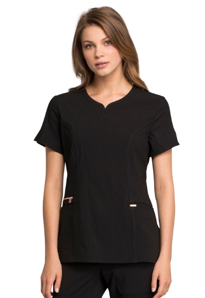 Picture of Cherokee Statement Ribbed V-Neck Top