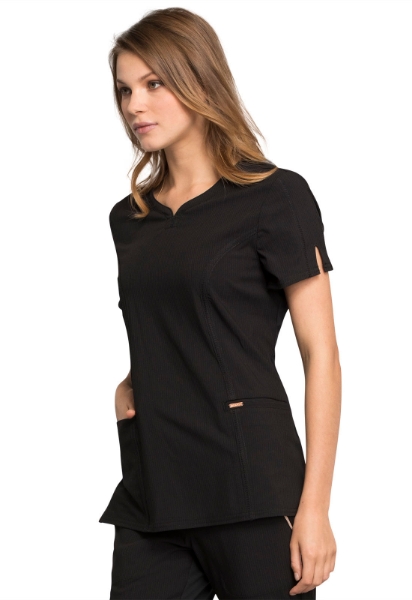 Picture of Cherokee Statement Ribbed V-Neck Top