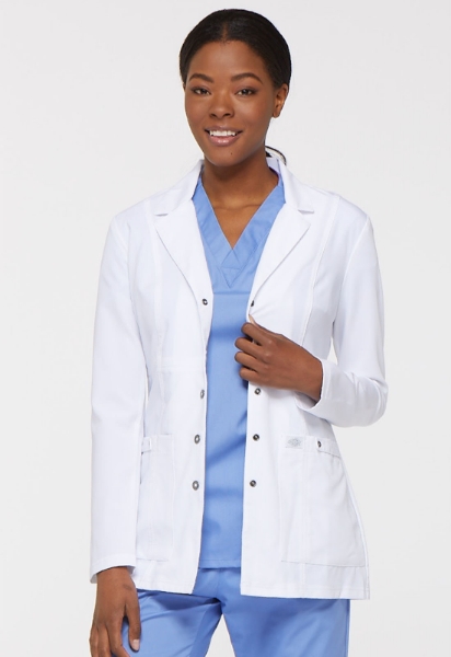 Picture of Dickies Xtreme Stretch 28" Snap Front Lab Coat