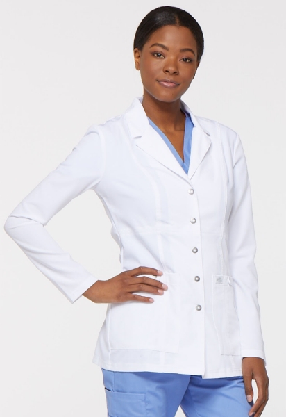 Picture of Dickies Xtreme Stretch 28" Snap Front Lab Coat
