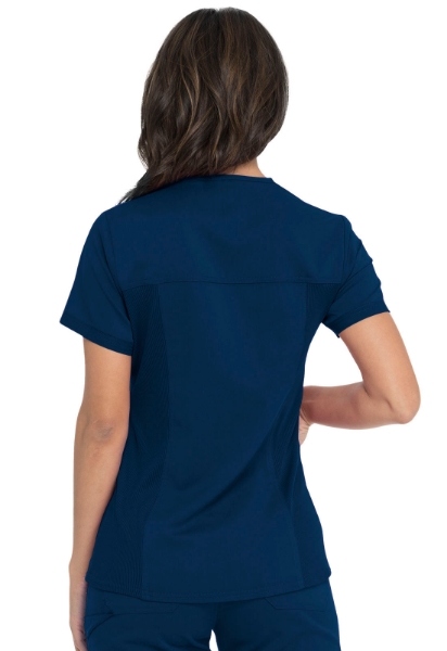 Picture of Dickies Balance V-Neck Top With Rib Knit Panels