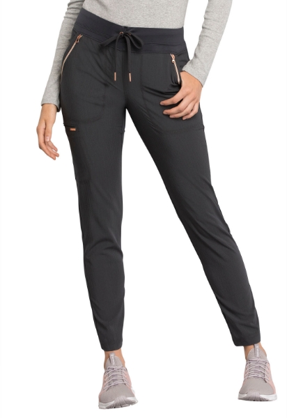 Picture of Cherokee Statement Mid Rise Tapered Leg Drawstring Pant