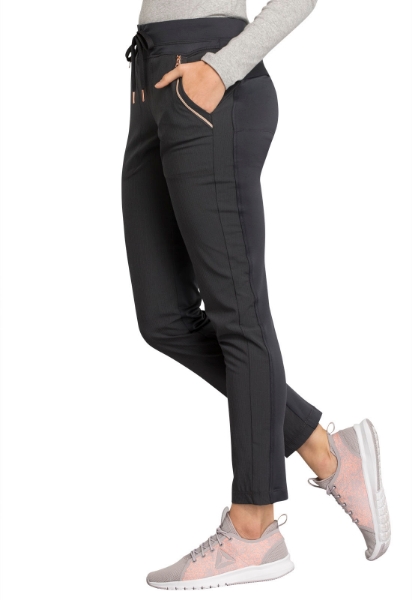 Picture of Cherokee Statement Mid Rise Tapered Leg Drawstring Pant